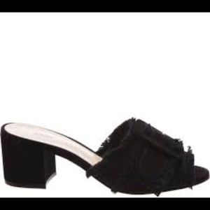 New Schutz black block heel mules